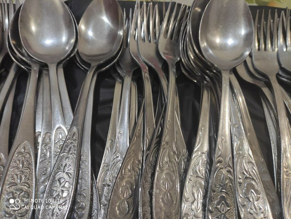 Чайные Ложки вилки Советский в Отличном состоянии из Нержавейки