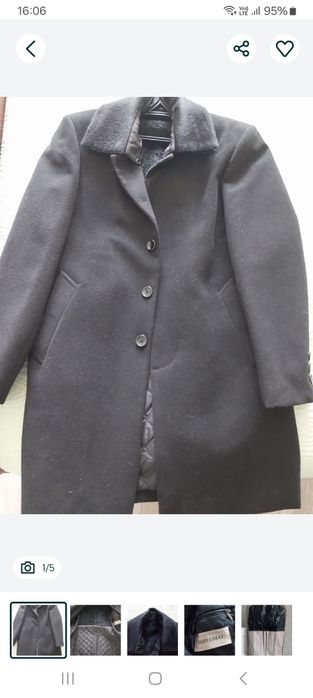 Пальто мужское чёрное