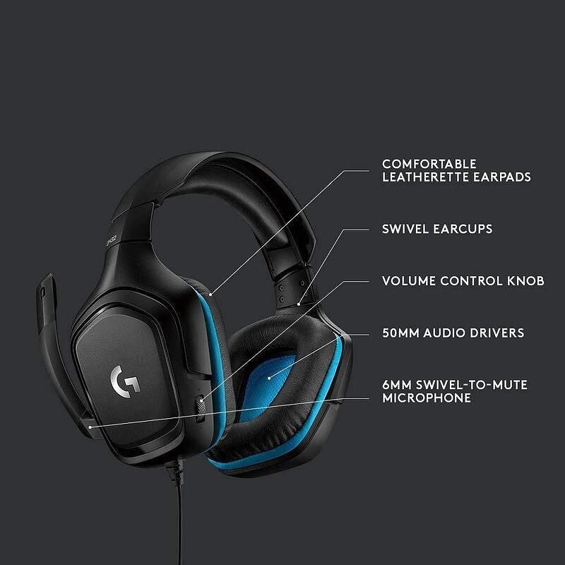 Геймърски слушалки Logitech G432-  гаранционни