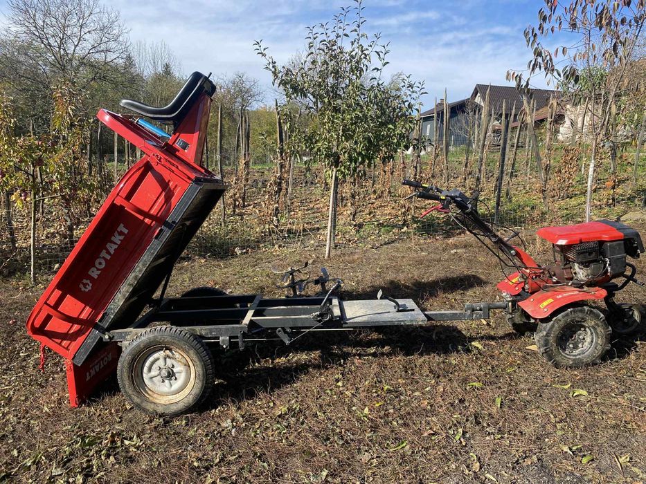Rotakt motocultor cu remorcă