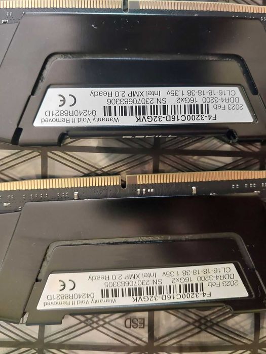 32GB, 3200Mhz DDR4 - Corsair, Crucial, G.Skill, Patriot