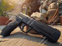 HDP 50 CU BILE DE CAUCIUC [205 M/s] Pistol Paza Protectie Autoaparare