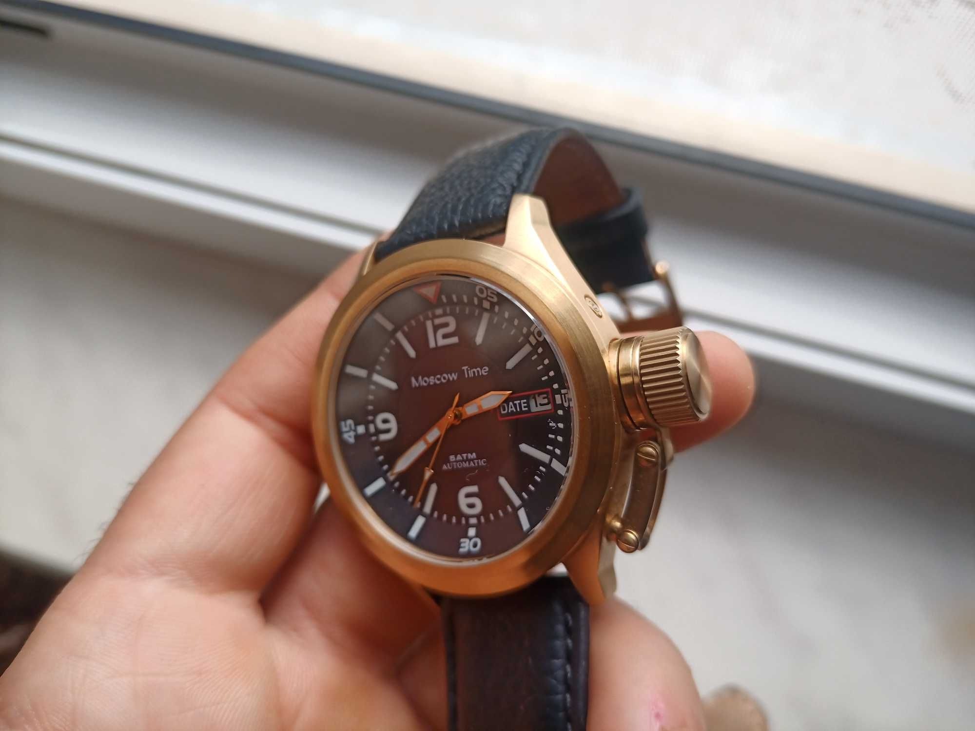 Moscow time automatic mechanical watch Московско време автоматичен.