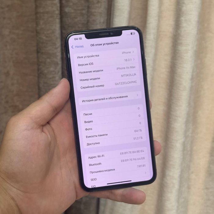 Iphone Xs max 64gb 100 feys ishlamid qogan joyi zor oqip tel qlila
