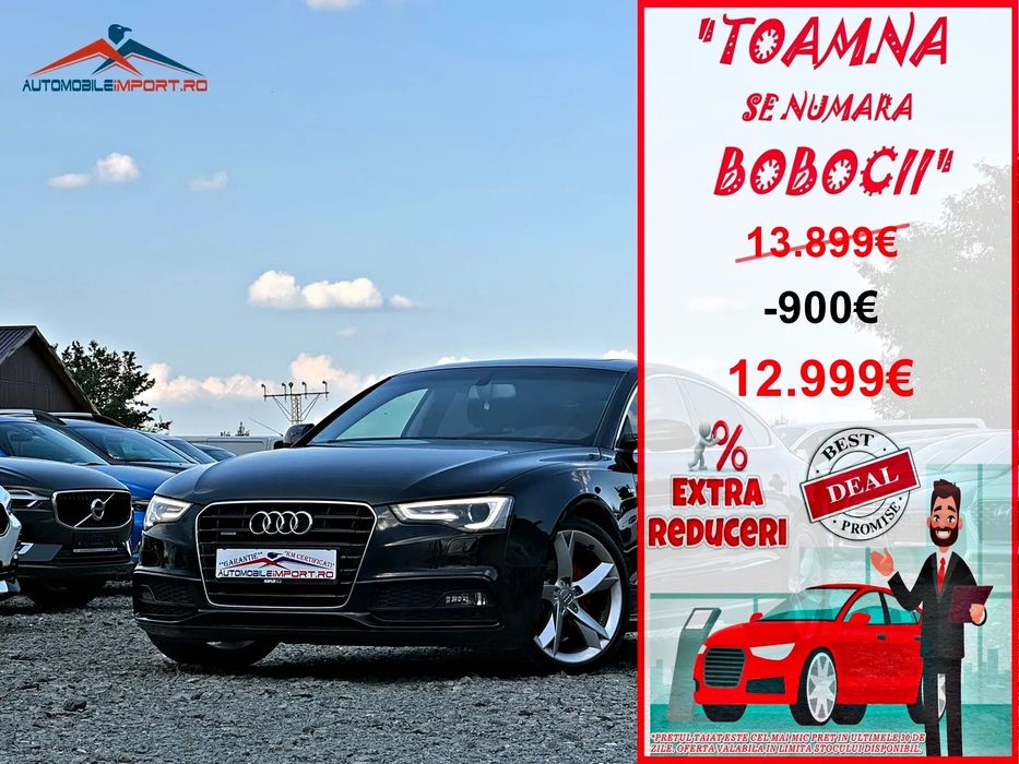 Audi A5 S Line,Quattro,190cp,Led,Navi,Trapa,Incalzire,Garantie 1 An,Posib.Rate