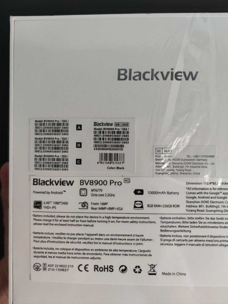 Telefon Blackview BV8900 Pro, 16/256GB, 10000mAh, Dual SIM, Sigilat!