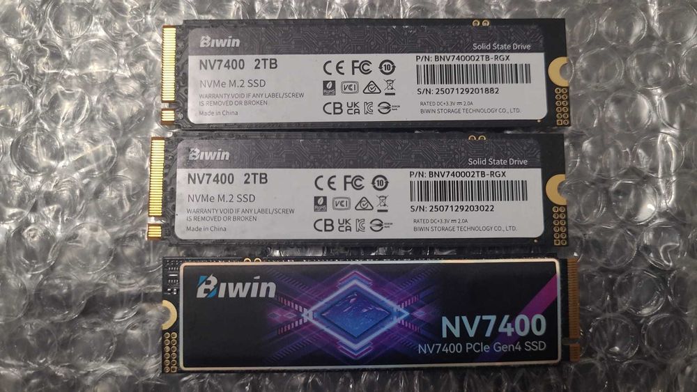 SSD ACER  Biwin Nv7400 M.2 PCIe Gen4, de 2TB, 7450 MB/s -NOU