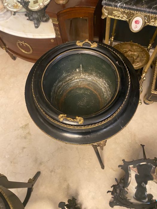 Jardiniera lemn/bronz