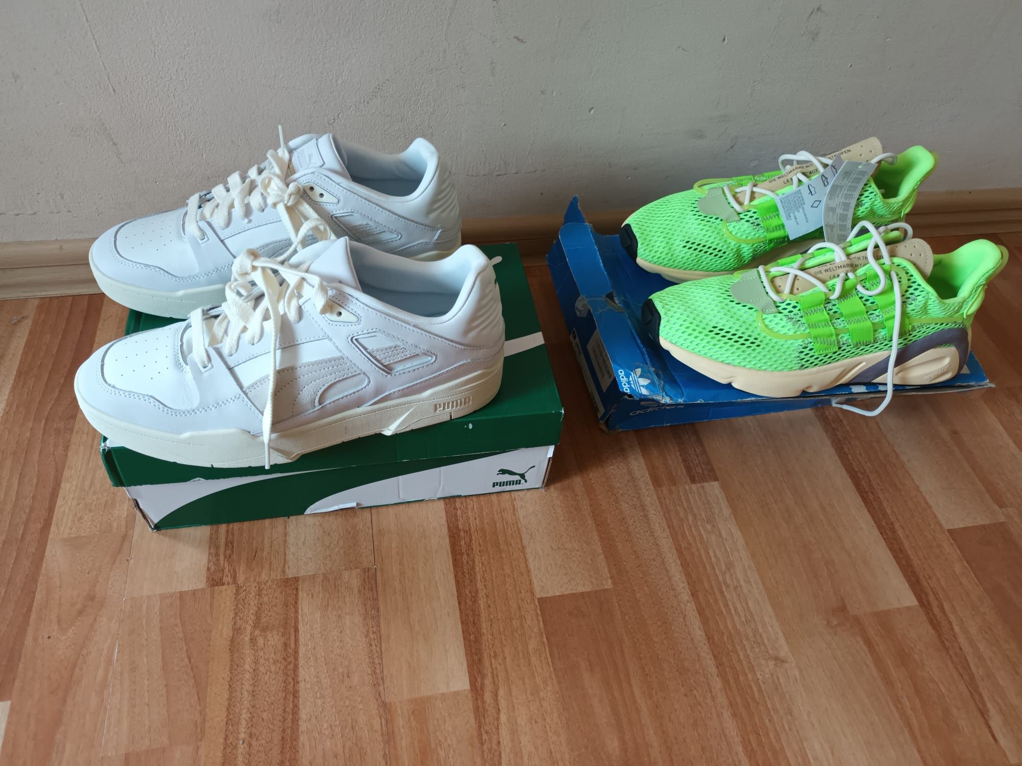 Маратонки на Adidas и Puma