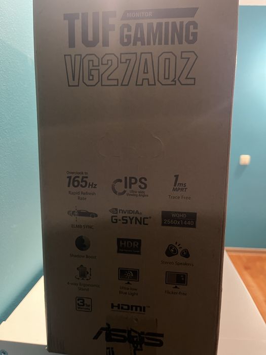 ASUS TUF - VG27QAZ, 27” IPS WQHD, 165hz,  1440p, G-Sync, FreeSync