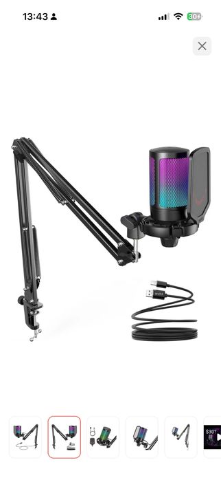 Микрофон, новый Fefine A6T с кронштейном