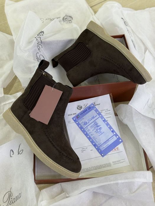 ботинки замшевые loro piano