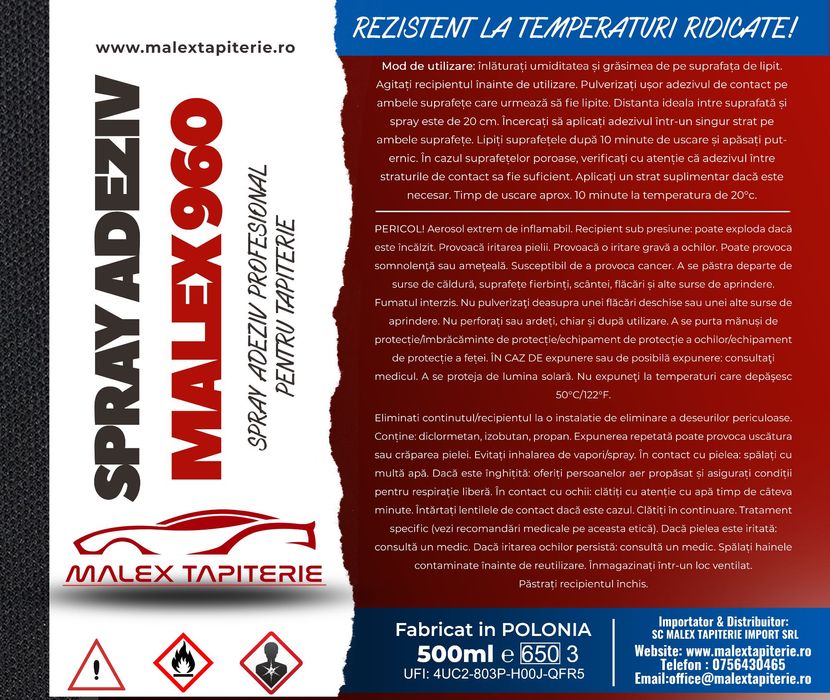 Spray ADEZIV tapiterie ! Plafon auto / material plafon/orice tapiterie