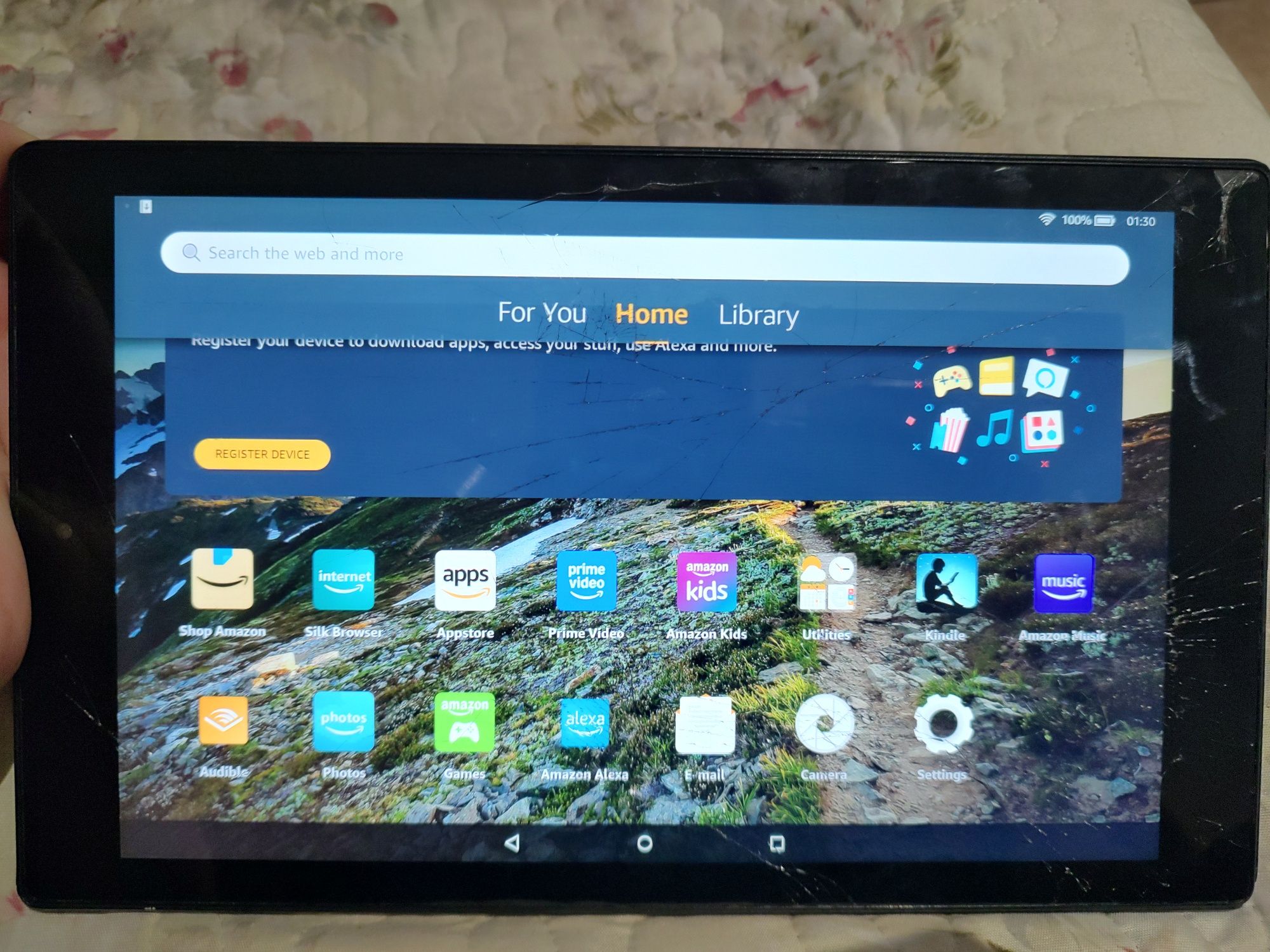 Amazon-tableta (are display fisurat)