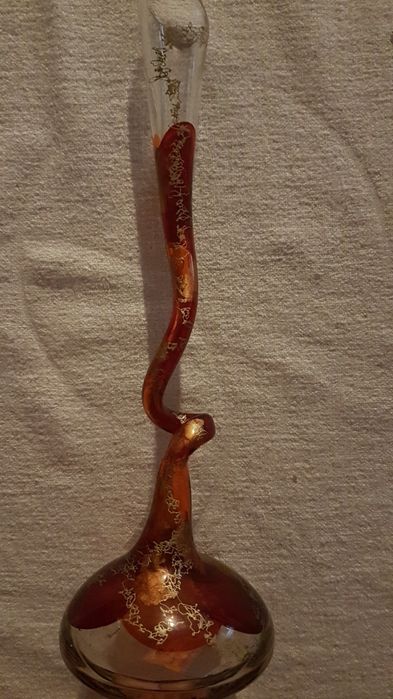 Vază sticla fabricata în Romania noua cu eticheta