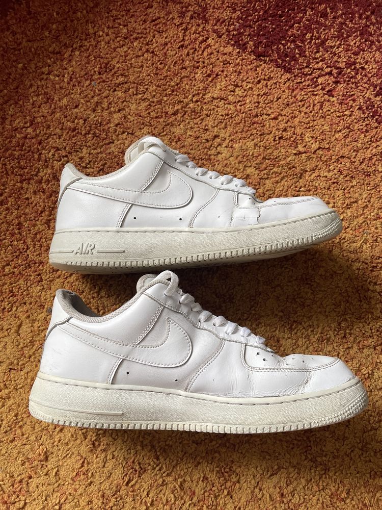 Nike Air Force 1 Triple White Albi (af1) (nu dunk jordan carhartt)