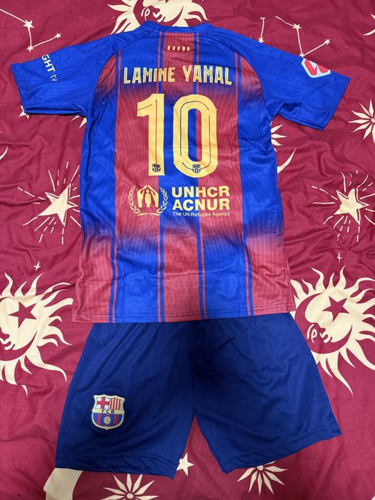 Echipament fotbal copii , Barcelona , Lamine Yamal , 176 cm