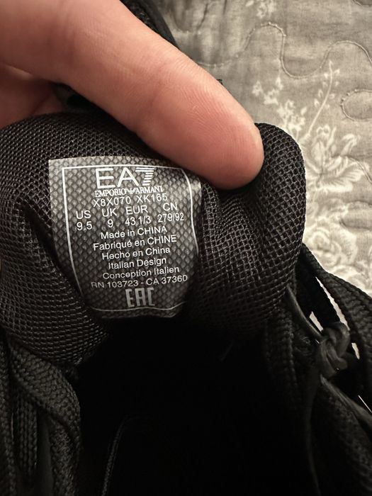 Adidasi EA7 X8X070, noi, marimea 43.