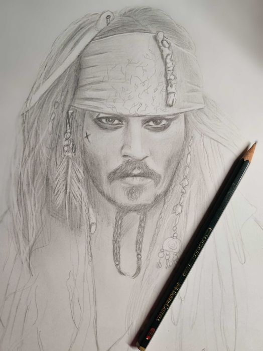 Realizez portrete in creion