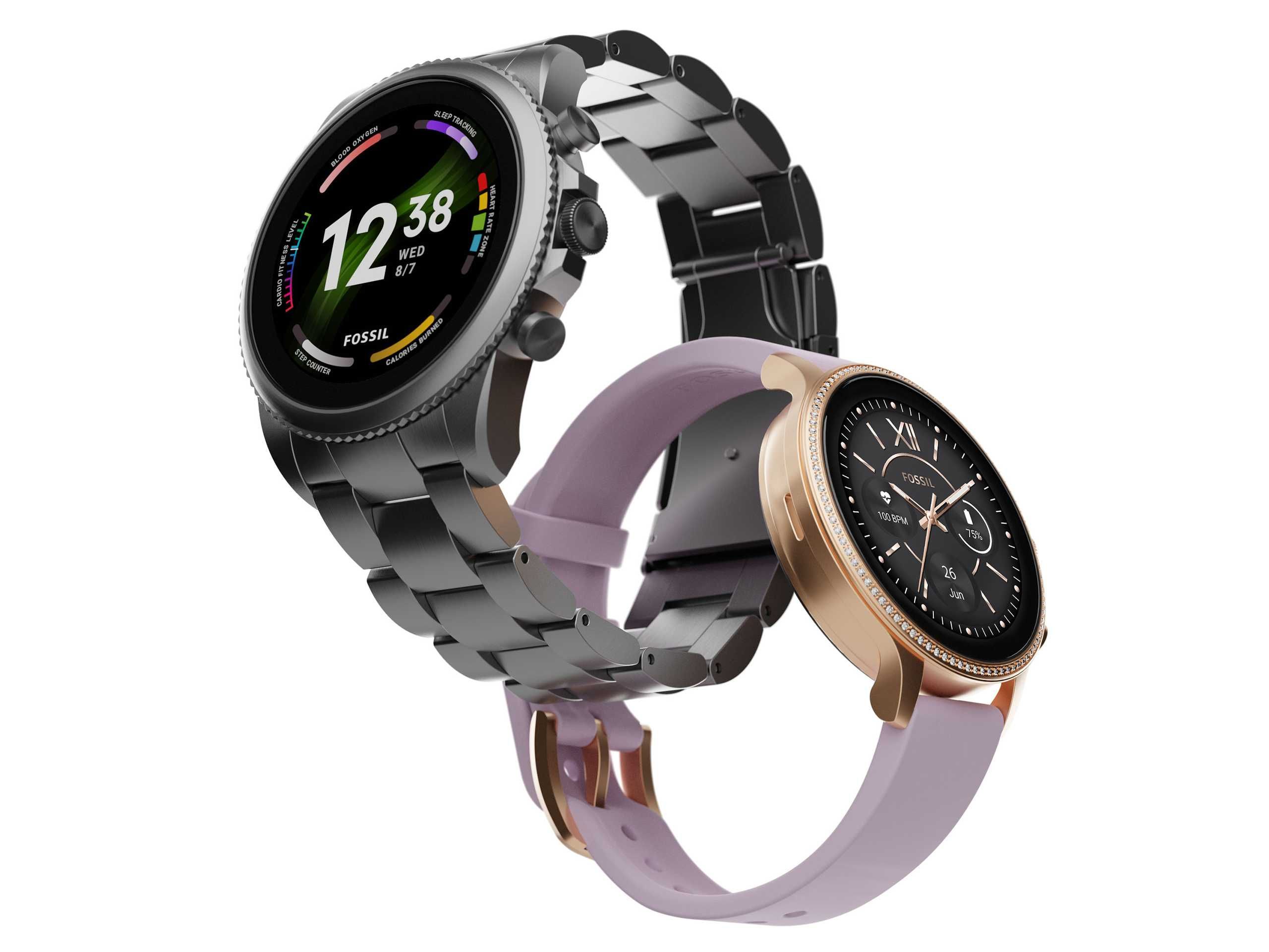 ПРОМО Смартчасовник Fossil Gen 6 Grey / Purple / Navy / Blush Гаранция