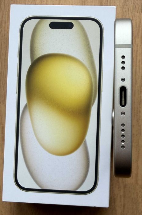 iPhone 15 128gb, Yellow - като нов, гаранция!
