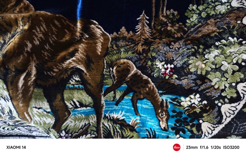 Vând urgent carpetă cerb, originală, model unic, stare foarte buna.