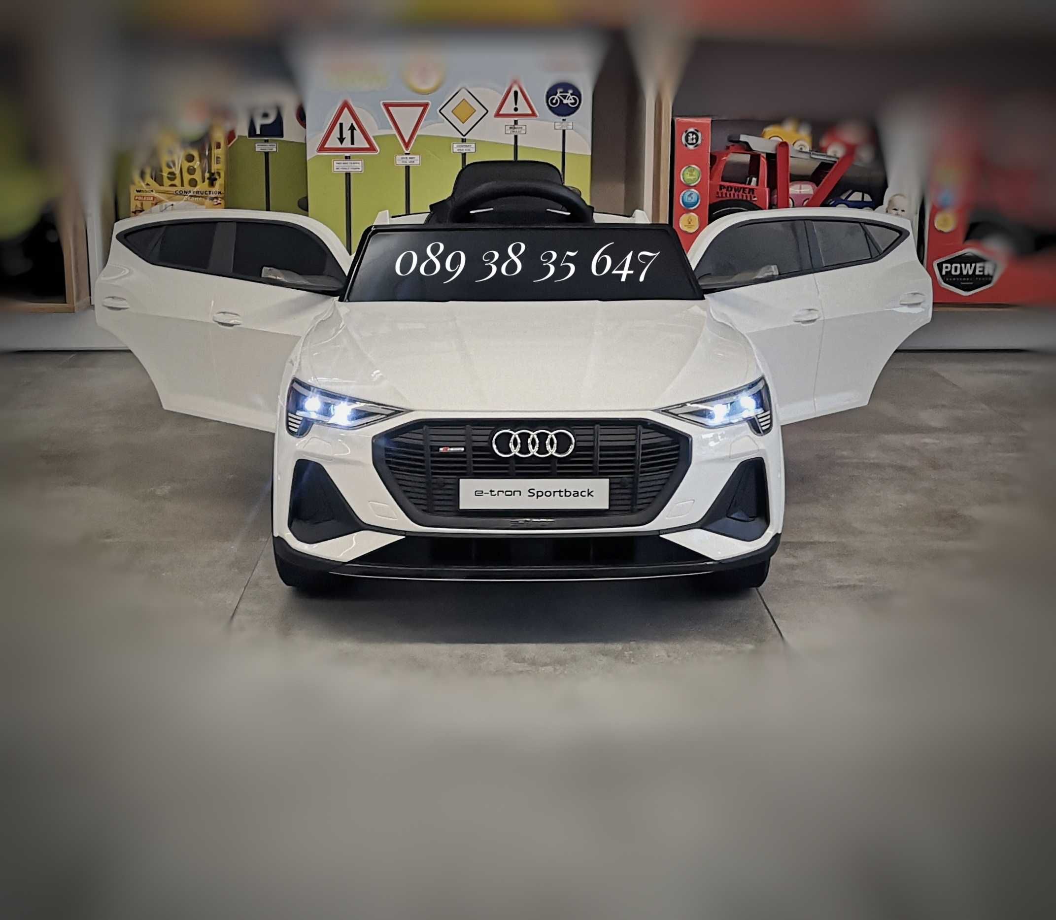 ТОП ЦЕНА!НОВО!Акумулаторен джип Audi Sportback с 12V батерия,меки гуми