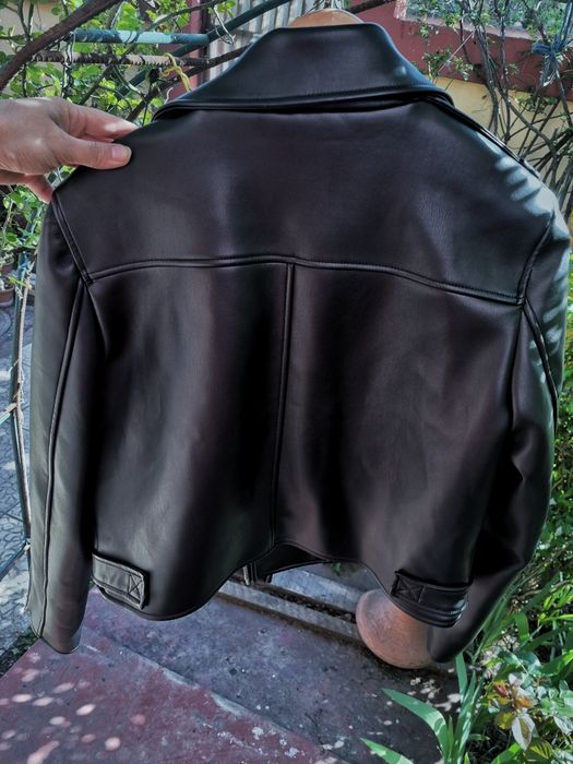 Geaca Biker River Island cu eticheta