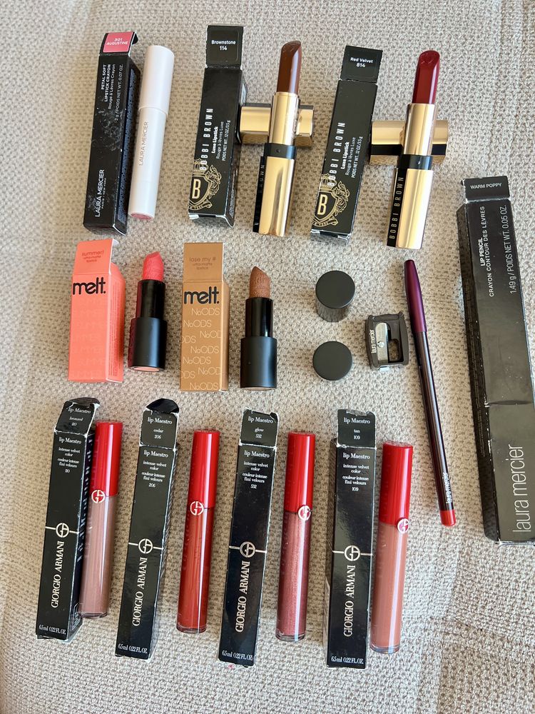 Оригинални червила Dior, Too Faced, Hourglass, Tarte, Glossier, YSL