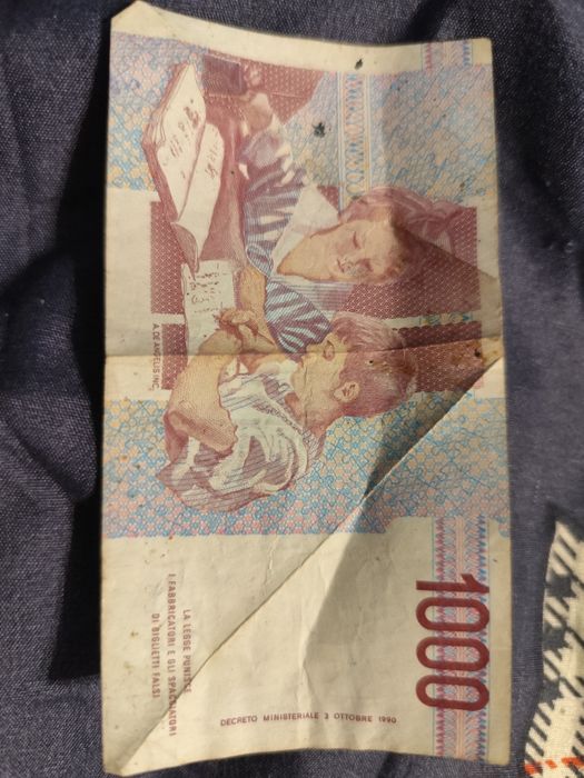 Bancnotă de 1000 Lire italia