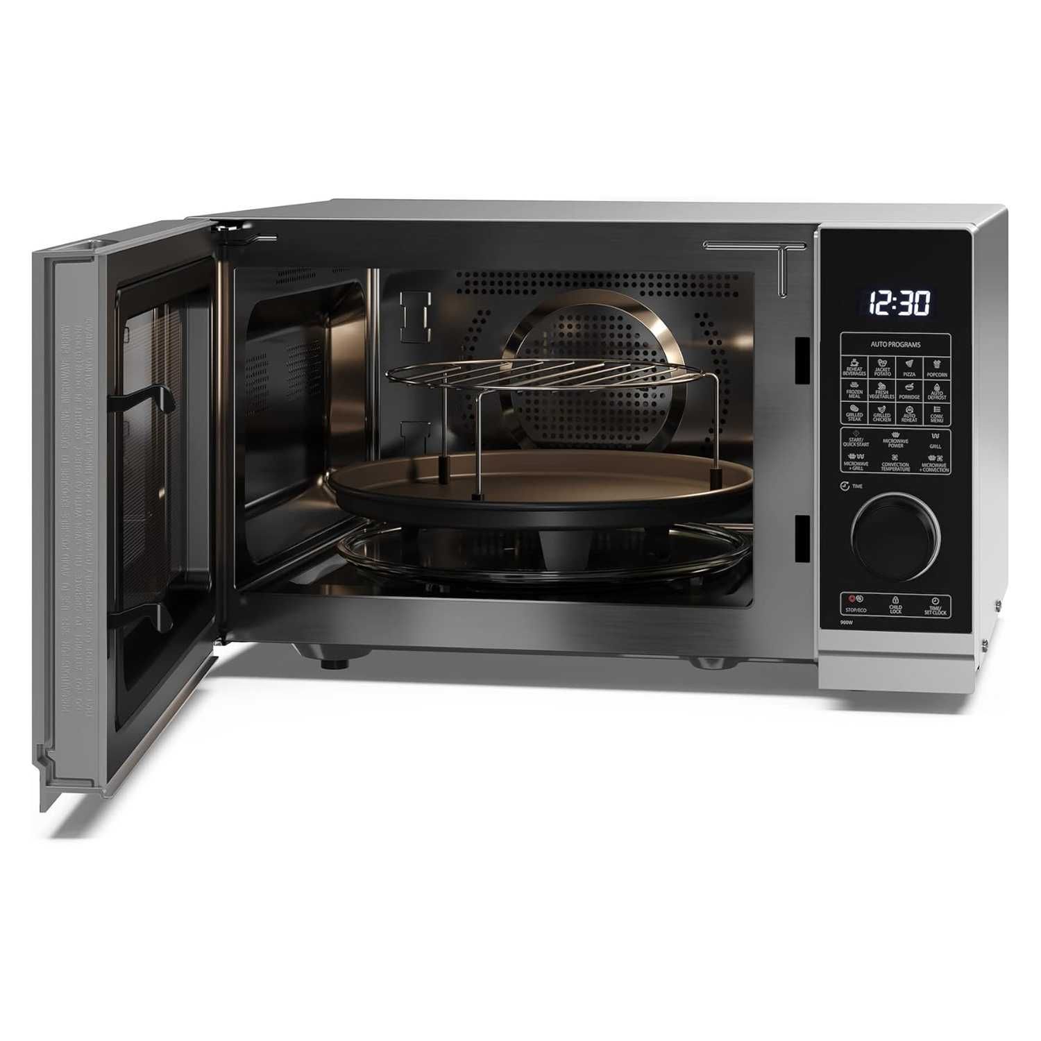 Микровълнова фурна Sharp 25L с грил и конвекция (YC-PC254AE-S) 2050W