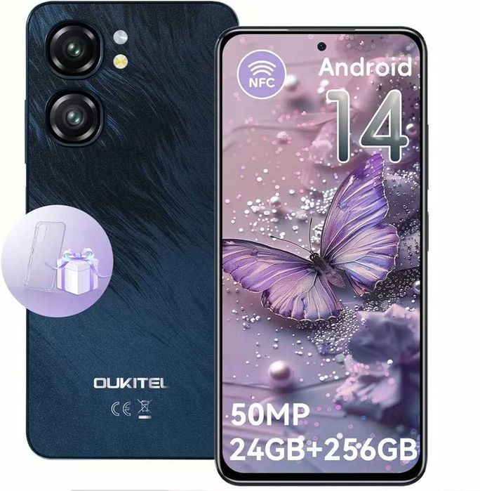 Smartphone OUKITEL C58 Pro, 24GB RAM+256GB, 6,7", 50MP, 5150mAh, 4G