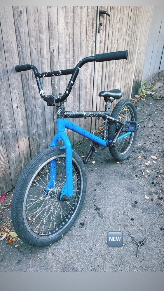 Bmx negru albastru