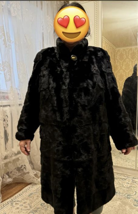 Шуба черная бриллиант размер 54