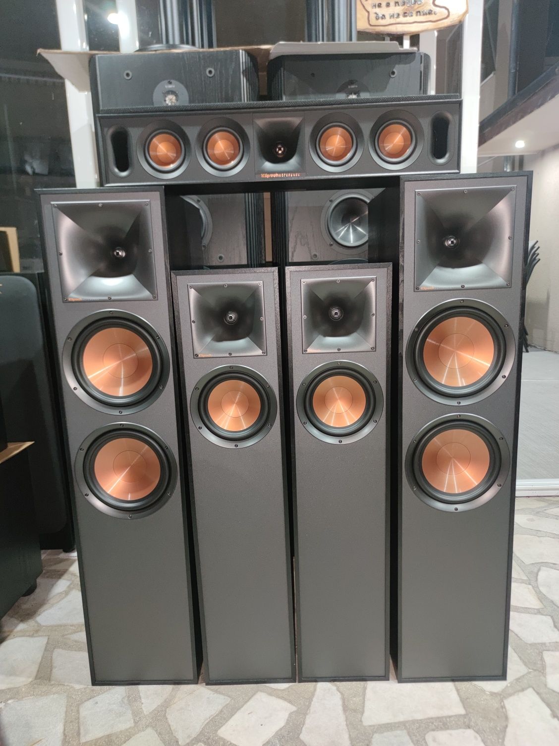 Аудио система Klipsch тонколони и ресийвър Klipsch R-820F R-610F R-30C