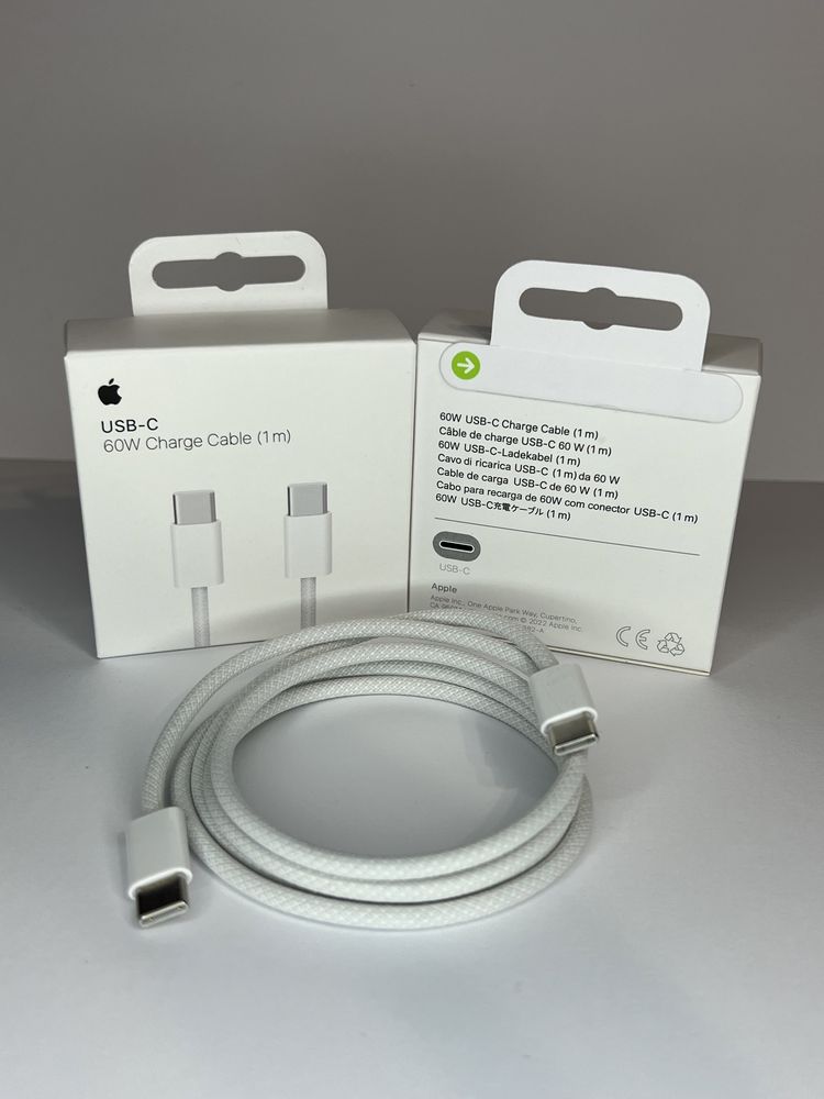 Cablu date Apple USB-C Woven 60W Charge Cable 1m / 2m