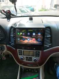 Navigatie Android Hyundai Santa Fe Waze YouTube GPS BT Casetofon