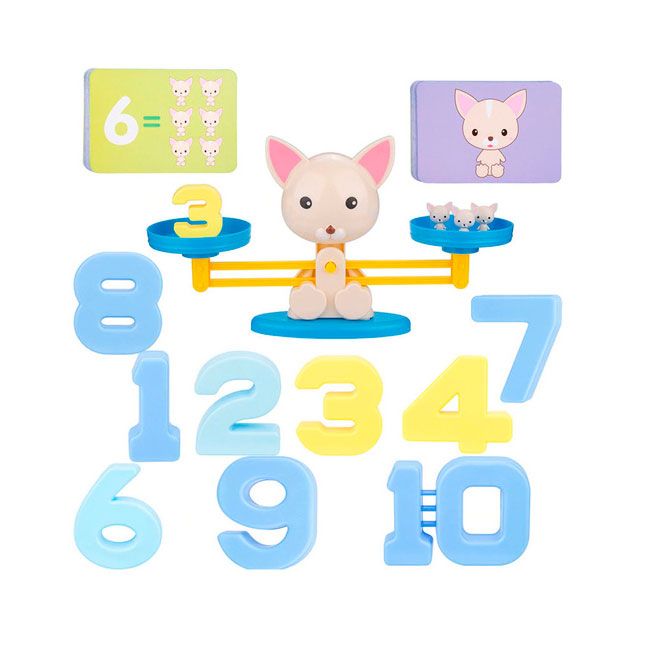 Весы детские математические котята