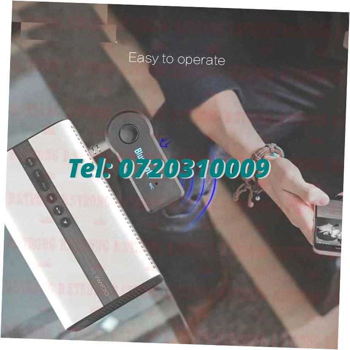 Bluetooth Aux Receiver Cu Microfon Incorporat