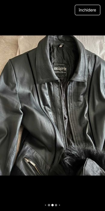 Geacă piele Orăștie marimea M-L