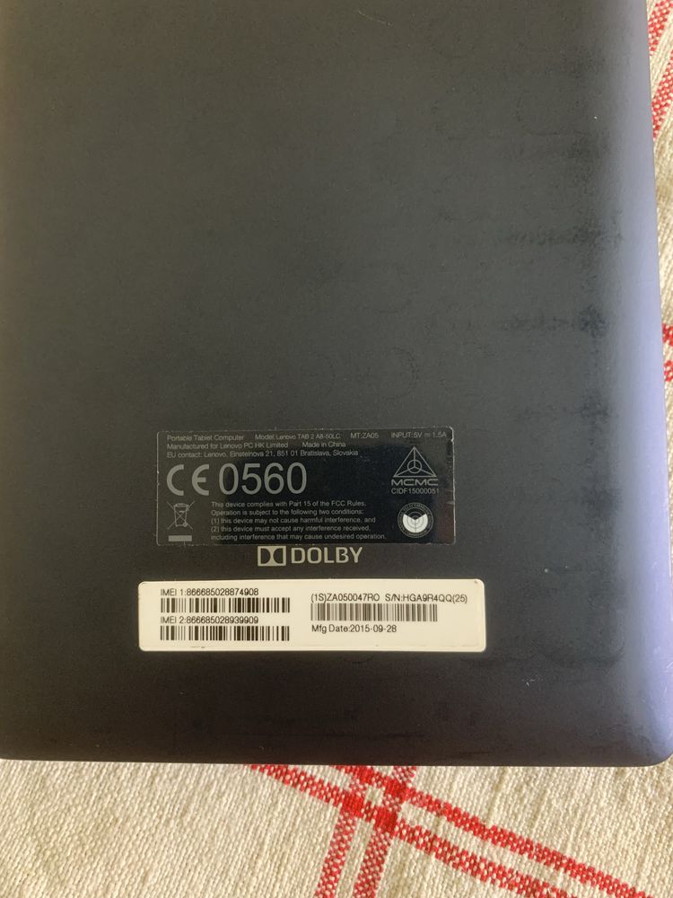 Lenovo Tab 2 A8-50
