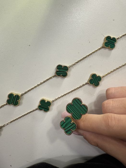 Van cleef цепочка и кольцо набор
