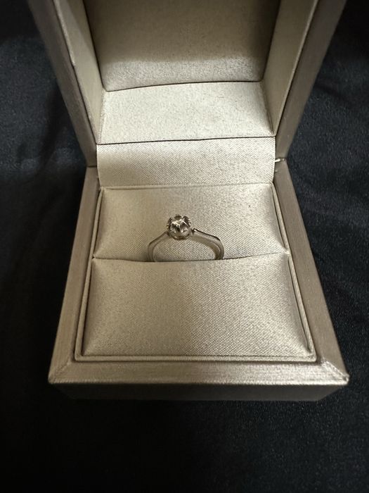 Inel din aur alb de 14k