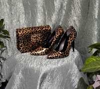 Сет обувки и чанта - леопард