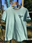 Tricou dama Superdry culoare menta bumbac moale marimea M / L