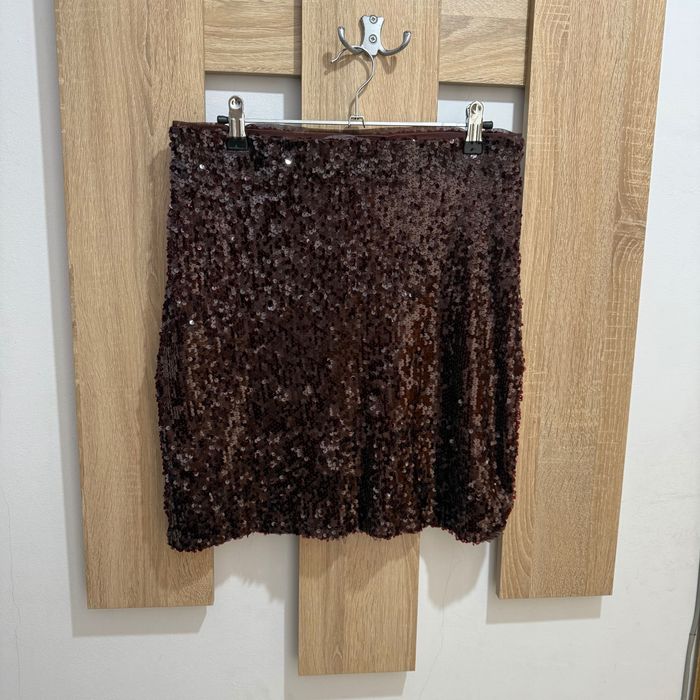 Кафява пола с пайети Reserved