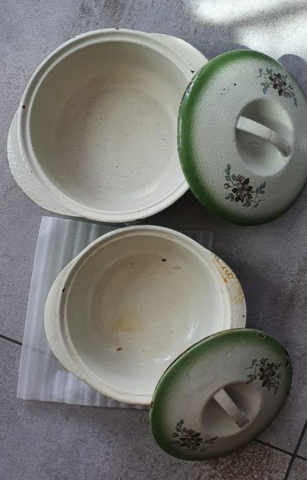 Чугунный казанок эмалированный СССР.