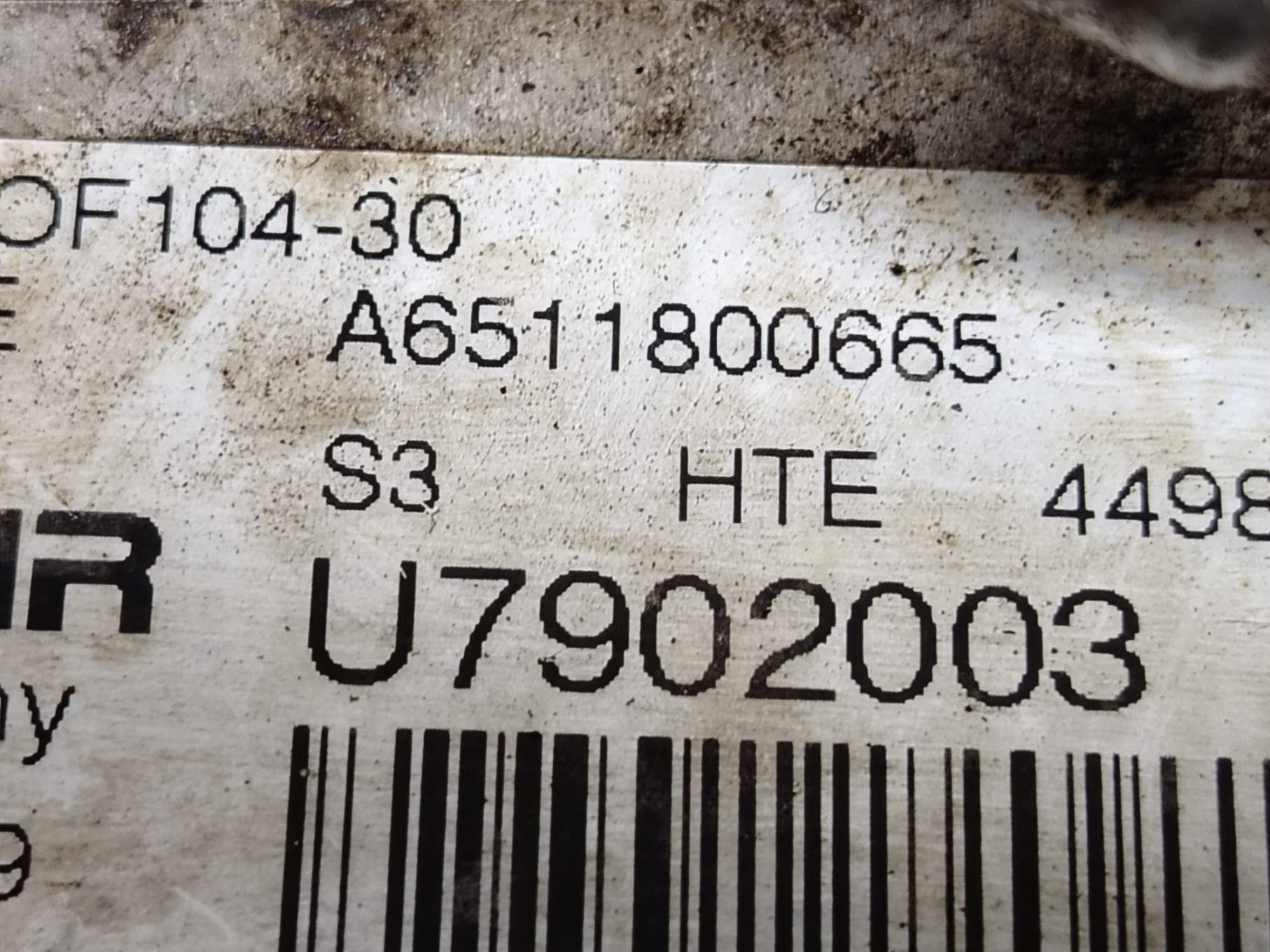 Termoflot 2.2 cdi om651 A6511800665 Mercedes-Benz GLK-Class X204 [200