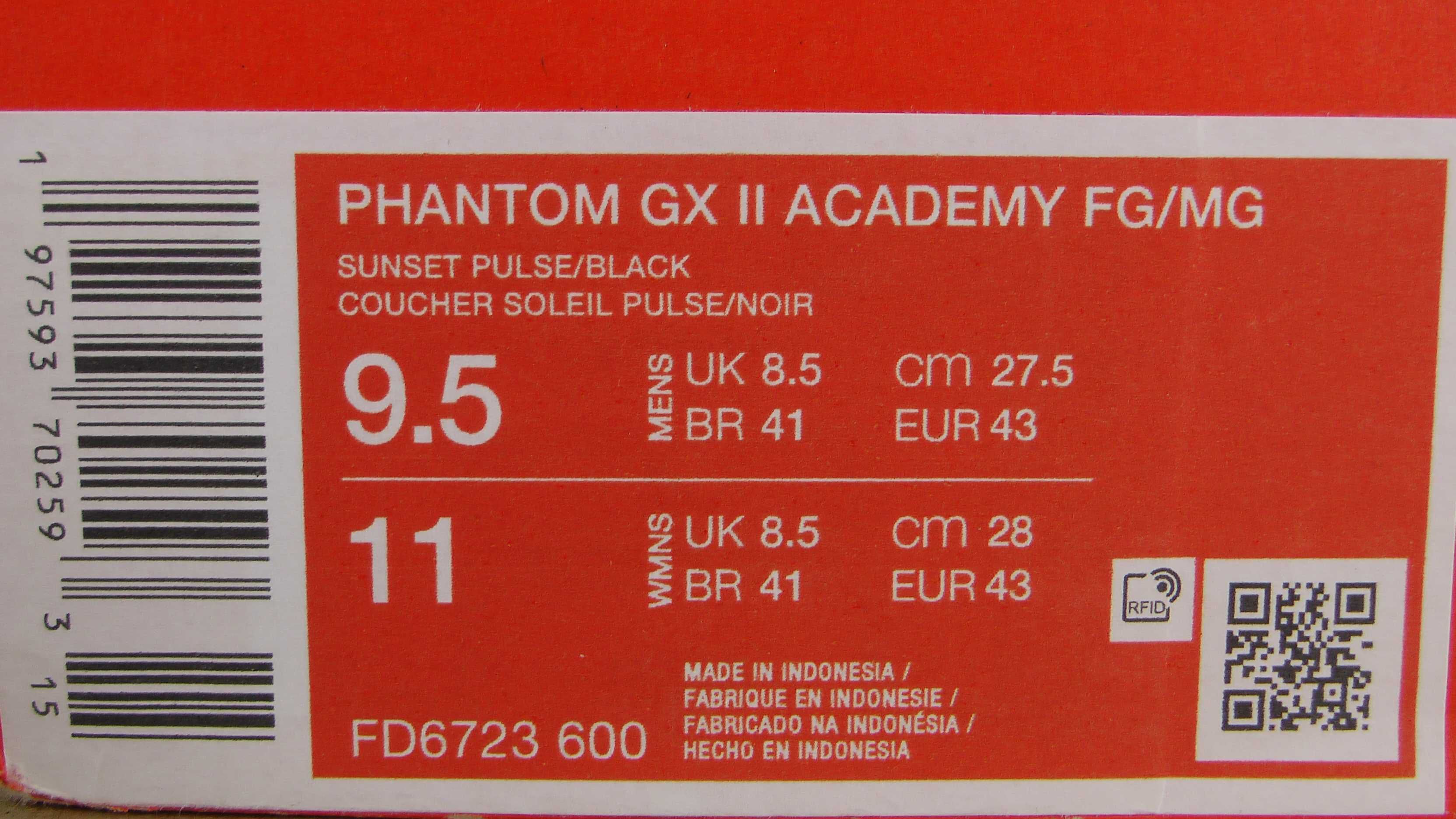 Ghete fotbal crampoane  NOI Nike Phantom GX II Academy marimea 43