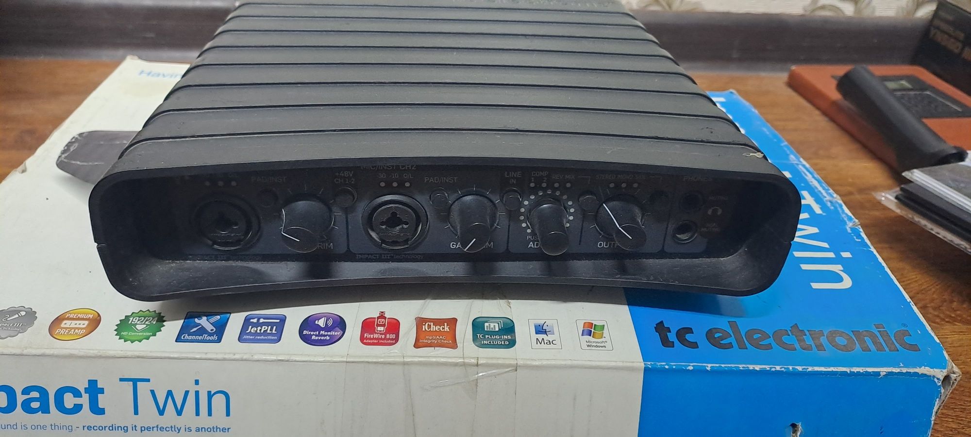 Impact twin.tc electronic.Аудио карты.